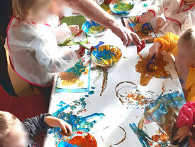 Activités d'Éveil Relais Petite Enfance Champagne Picarde - Atelier Peinture